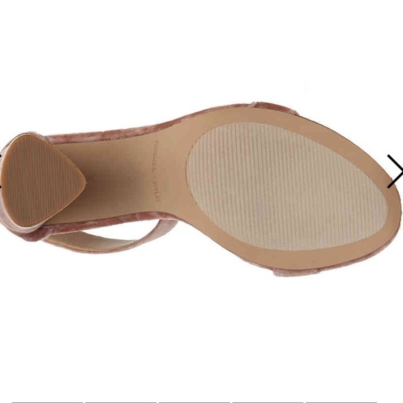 RARE NEW Kendall and Kylie Jenner giselle velvet ankle strappy Block heels 10 - Picture 8 of 8